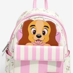 Loungefly Lady and the Tramp Hatbox Loungefly backpack NWT in plastic